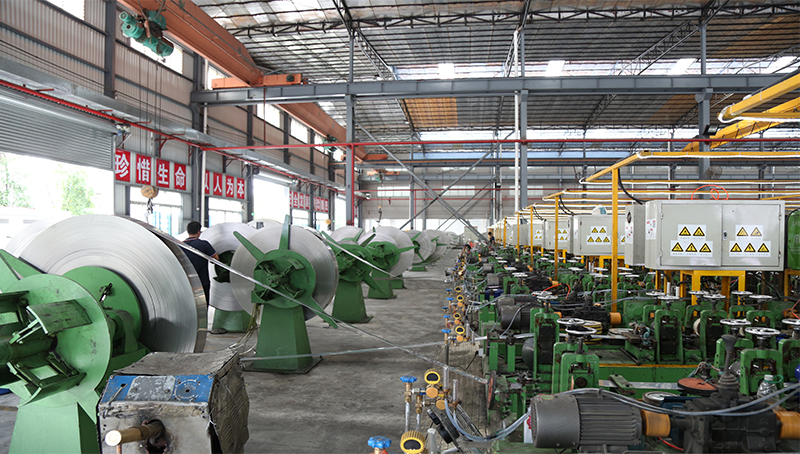 不銹鋼管制管車間四